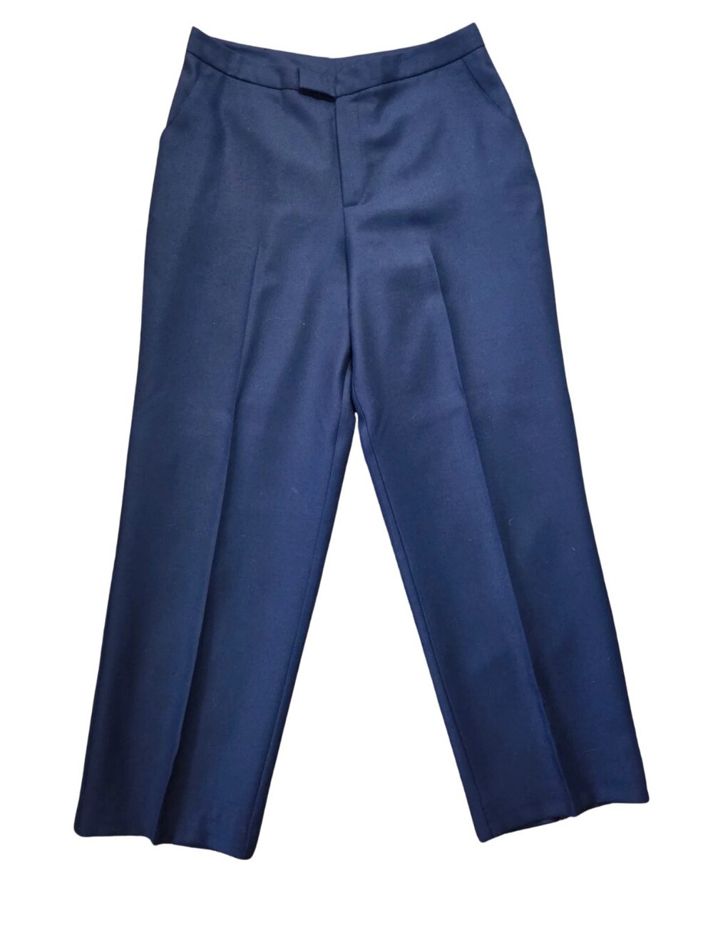 Briggs 100% Wool Trouser Pants Womens 14P Navy Blue Lined Preppy Academia Office